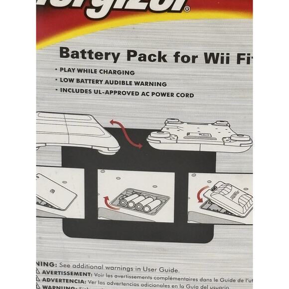 Wii Fit Energizer Power & Play Battery Pack New Open Box - Picture 6 of 10